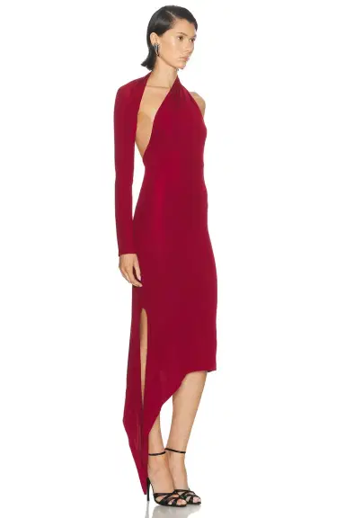 Courreges One Shoulder Crepe Jersey Dress | Thumbnail 2