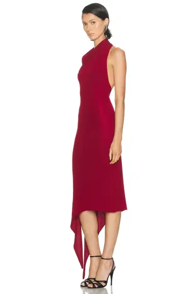 Courreges One Shoulder Crepe Jersey Dress | Thumbnail 3