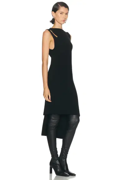 Courreges Oblique Square Rib Dress | Thumbnail 2