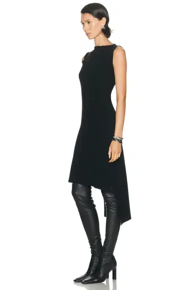 Courreges Oblique Square Rib Dress | Thumbnail 3