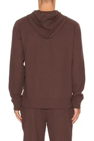 Onia Waffle Half Button Hoodie | Thumbnail 4