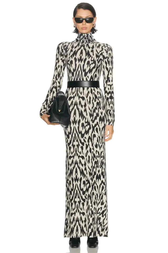 Brandon Maxwell Camille Turtleneck Dress
