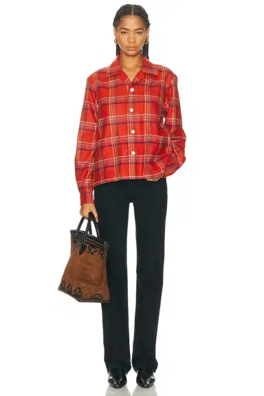BODE Gable Plaid Overshirt | Thumbnail 4
