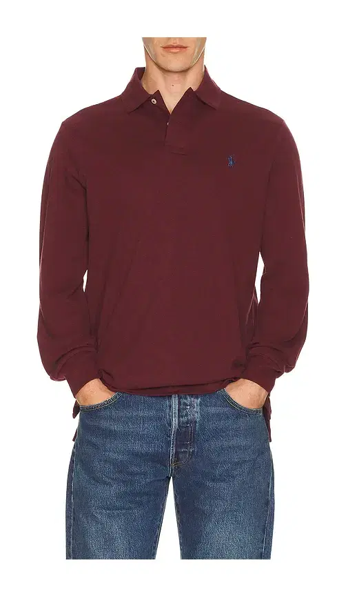 Polo Ralph Lauren Long Sleeve Mesh Polo