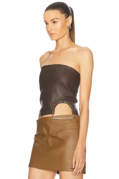 Jade Cropper Leather Bustier Top | Thumbnail 3 Jade Cropper Leather Bustier Top | Thumbnail 3