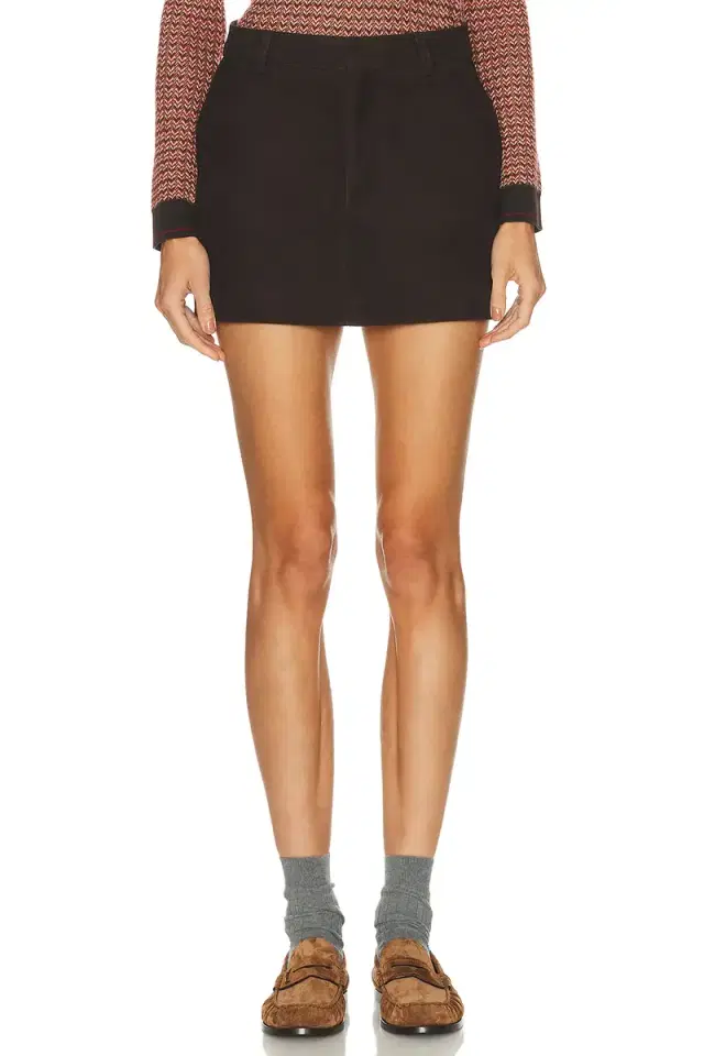 SEROYA Torrance Suede Skirt