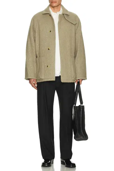 LE 17 SEPTEMBRE Wool Hunting Half Coat | Thumbnail 6