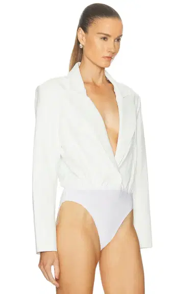 Norma Kamali Easy Fit Single Breasted Bodysuit | Thumbnail 3 Norma Kamali Easy Fit Single Breasted Bodysuit | Thumbnail 3