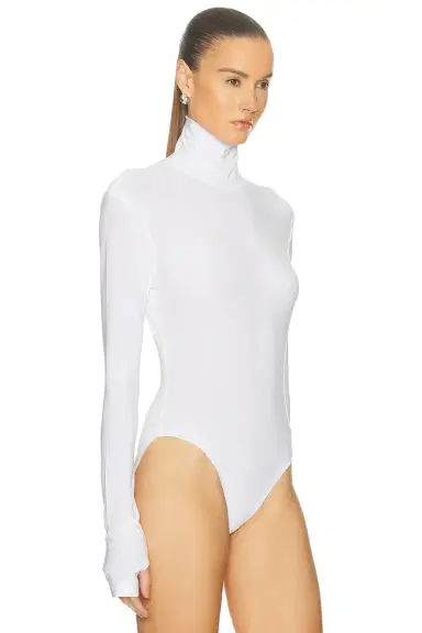 Norma Kamali Long Sleeve Turtleneck Bodysuit | Thumbnail 3 Norma Kamali Long Sleeve Turtleneck Bodysuit | Thumbnail 3