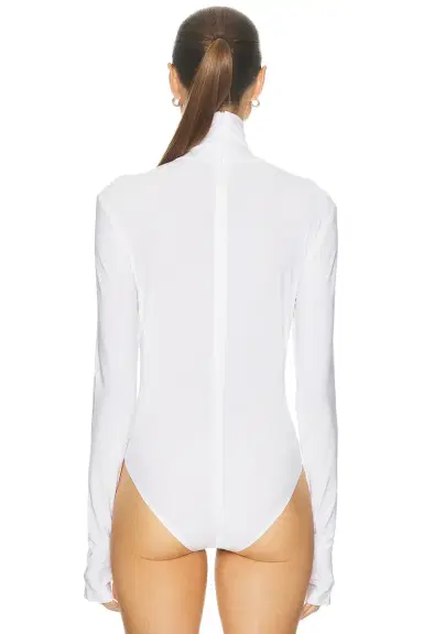 Norma Kamali Long Sleeve Turtleneck Bodysuit | Thumbnail 4 Norma Kamali Long Sleeve Turtleneck Bodysuit | Thumbnail 4