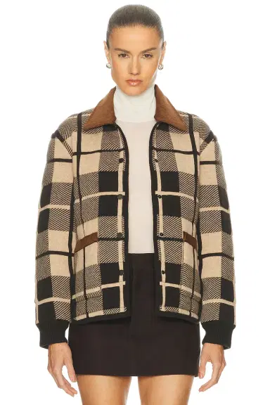 Guest In Residence Quilted Plaid Liner Jacket | Thumbnail 2