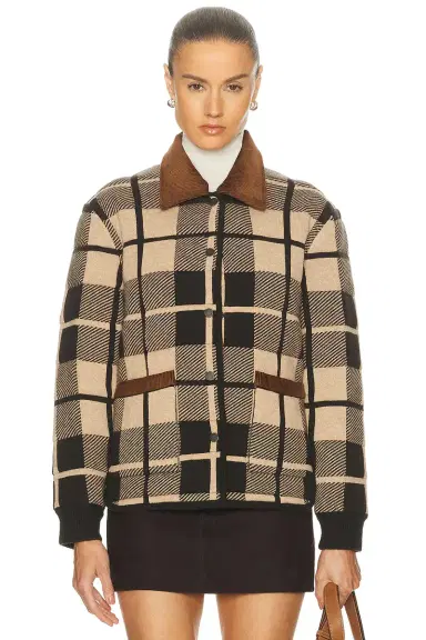 Guest In Residence Quilted Plaid Liner Jacket | Thumbnail 1