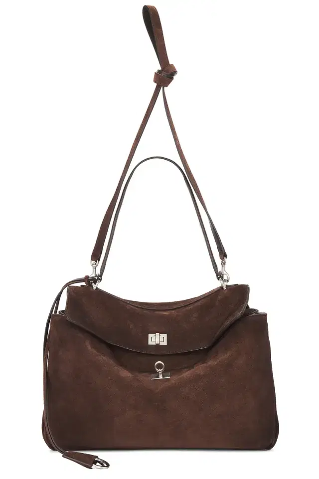 Balenciaga Rodeo Medium Suede Top Handle Bag