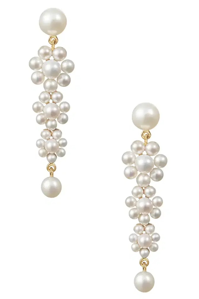 Sophie Bille Brahe Petite Margurite Fleur Earrings