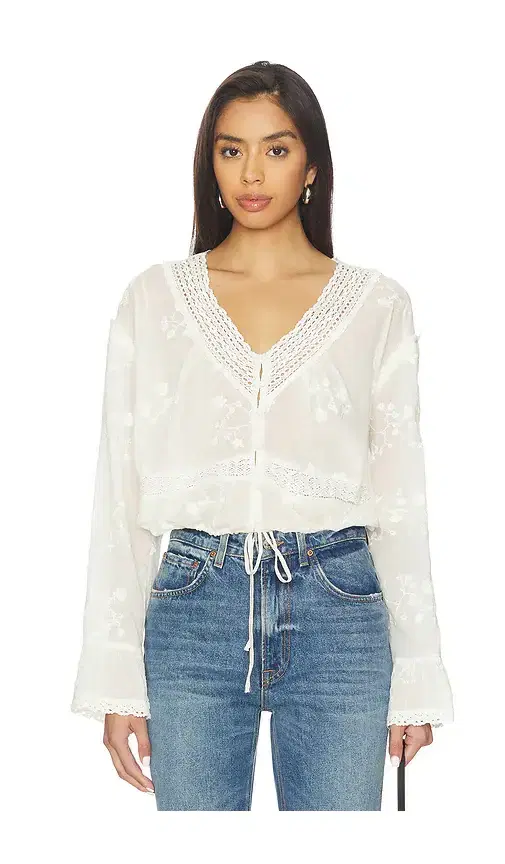 Free People Sweet Love Blouse