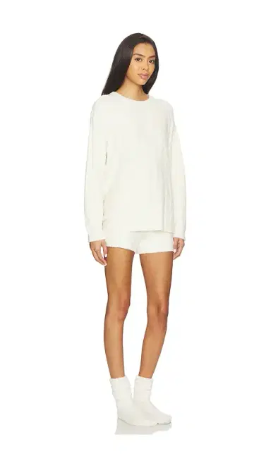 Barefoot Dreams X Revolve Cable Pullover And Short Set | Thumbnail 2