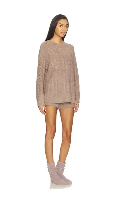 Barefoot Dreams X Revolve Cable Pullover And Short Set | Thumbnail 2