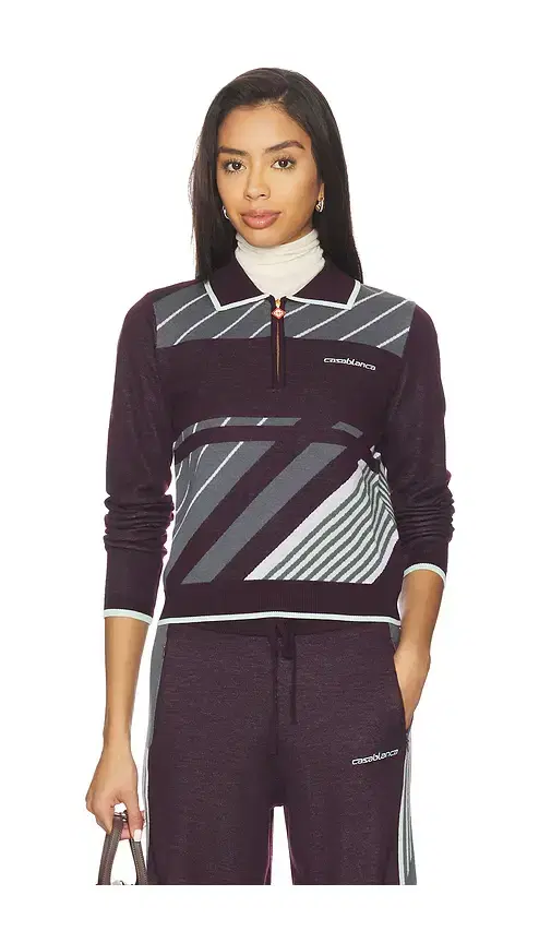 Casablanca Diagonal Sporty Polo