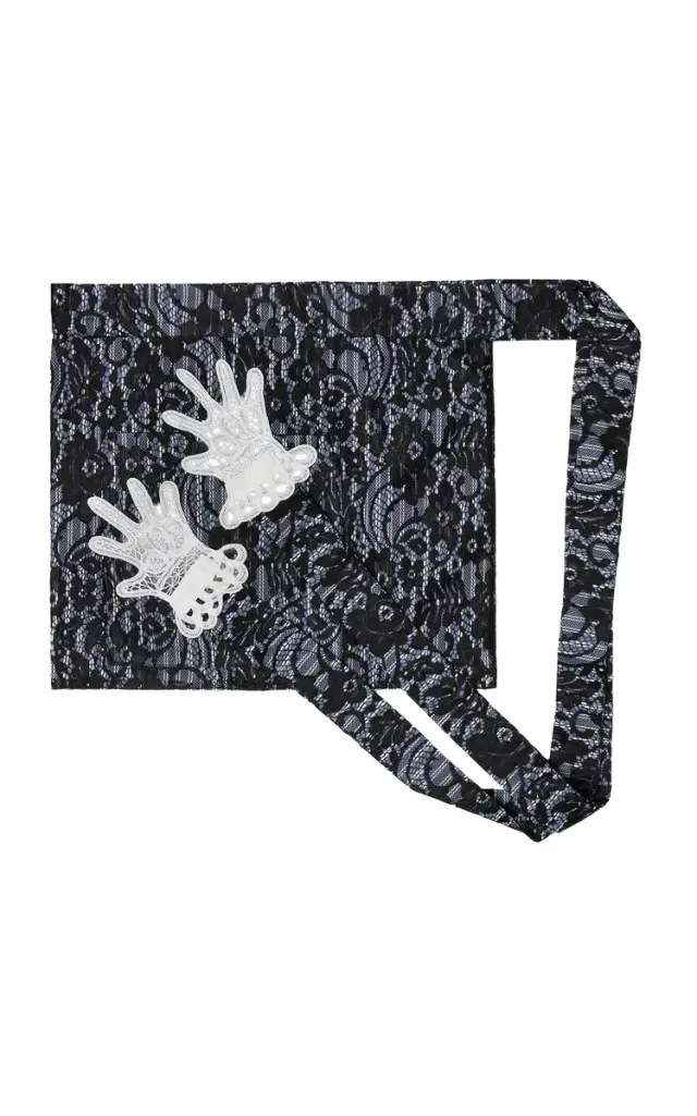 Gohar World Mini Hands Lace-Embroidered Apron - Multi