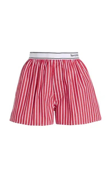 Sporty & Rich Serif Cotton Stiped Logo Boxers | Thumbnail 7