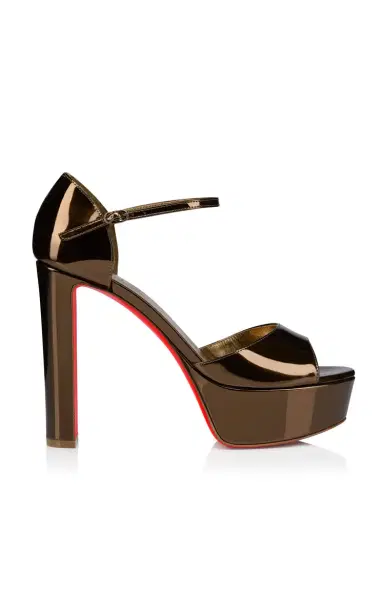 Christian Louboutin Sandaloo 130mm Leather Platform Sandals | Thumbnail 1 Christian Louboutin Sandaloo 130mm Leather Platform Sandals | Thumbnail 1