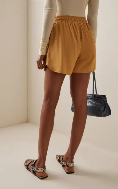 Sanderlak Drawstring Draped Viscose Poplin Shorts | Thumbnail 4 Sanderlak Drawstring Draped Viscose Poplin Shorts | Thumbnail 4