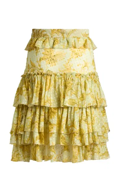 Etro Ruffled Silk-Blend Mini Skirt | Thumbnail 5
