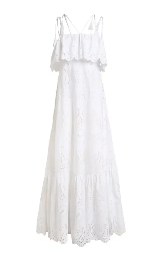 Cotton-Blend Maxi Dress