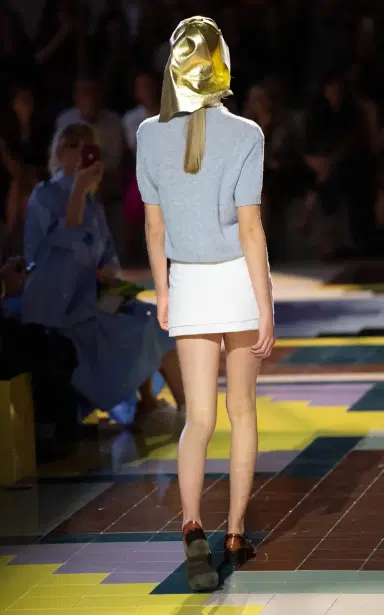 Prada Asymmetric Wrap-Effect Cotton-Blend Mini Skirt | Thumbnail 4 Prada Asymmetric Wrap-Effect Cotton-Blend Mini Skirt | Thumbnail 4