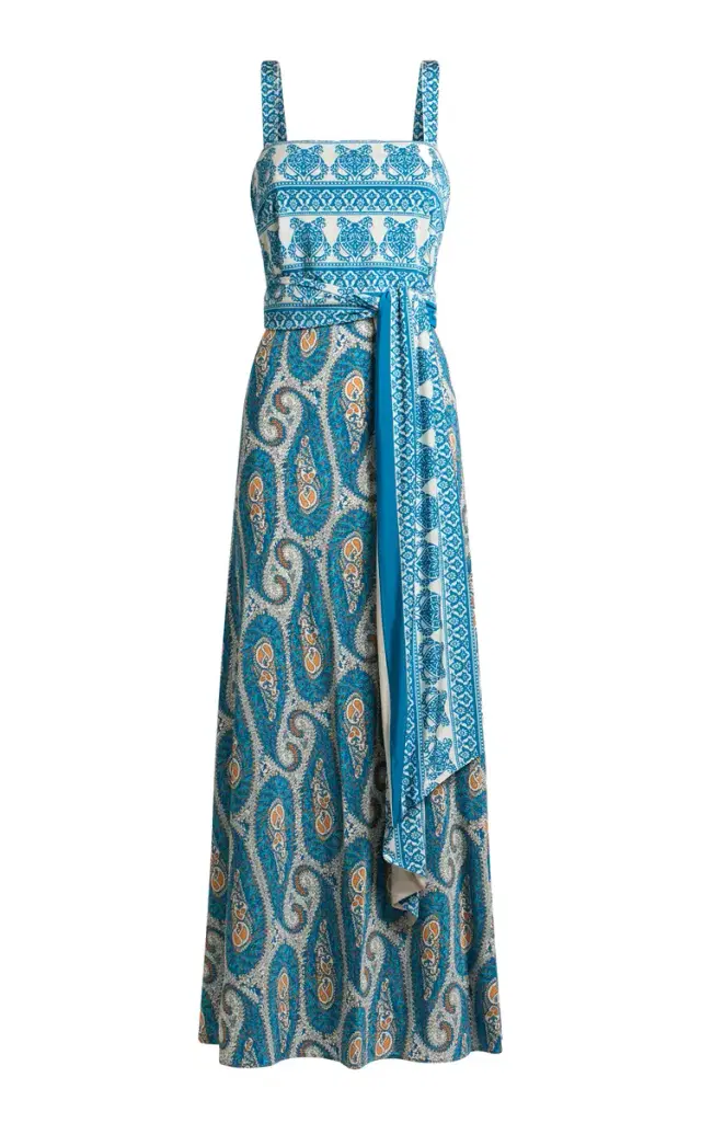 Etro Wrapped Jersey Maxi Dress