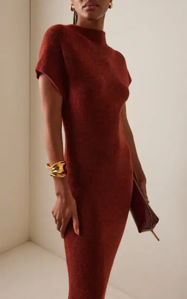 Proenza Schouler Abie Boiled-Wool Maxi Dress | Thumbnail 3
