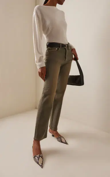 EB Denim Stretch High-Rise Straight-Leg Jeans | Thumbnail 2 EB Denim Stretch High-Rise Straight-Leg Jeans | Thumbnail 2