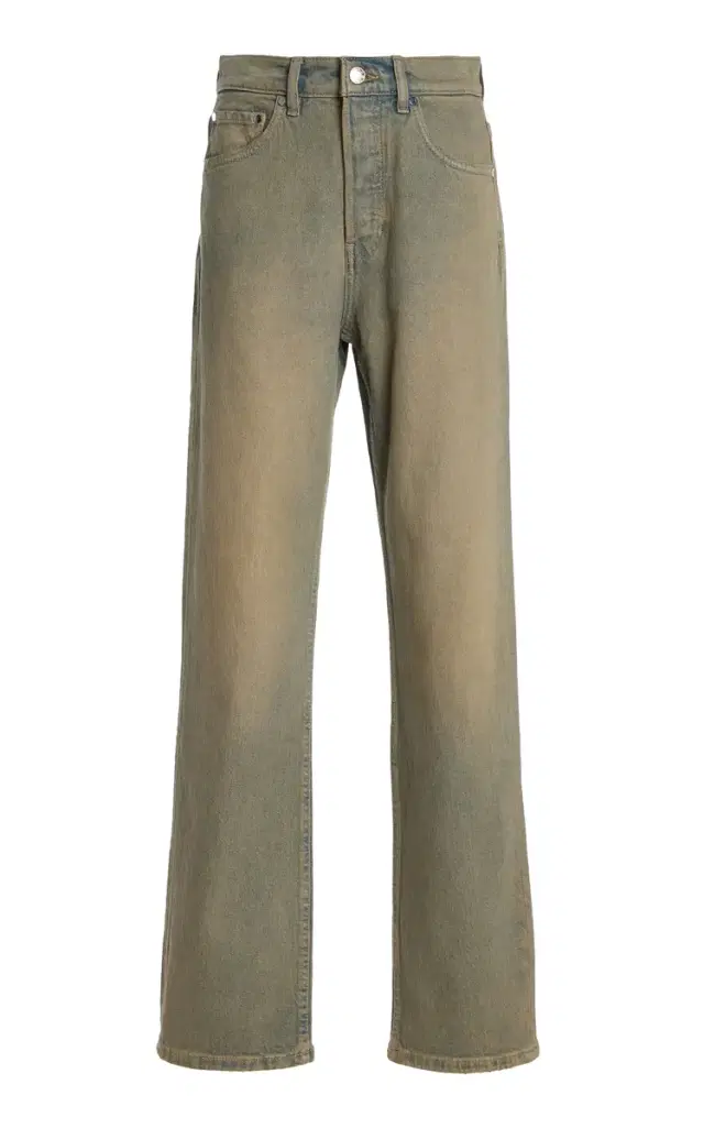 EB Denim Stretch High-Rise Straight-Leg Jeans
