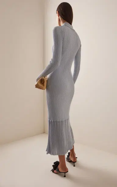 Proenza Schouler Luiza Ribbed-Knit Midi Dress | Thumbnail 4 Proenza Schouler Luiza Ribbed-Knit Midi Dress | Thumbnail 4