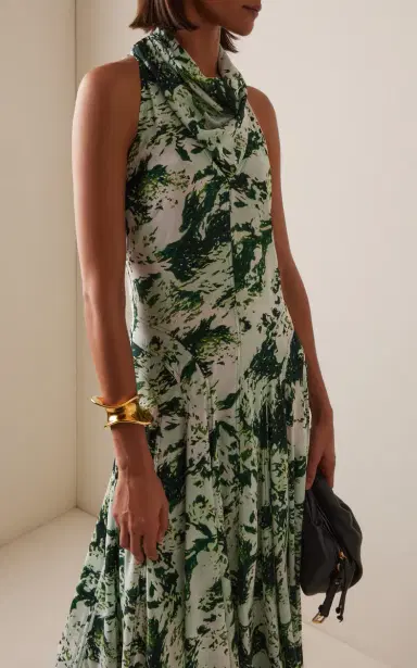 Proenza Schouler Adelide Printed Midi Dress | Thumbnail 3 Proenza Schouler Adelide Printed Midi Dress | Thumbnail 3