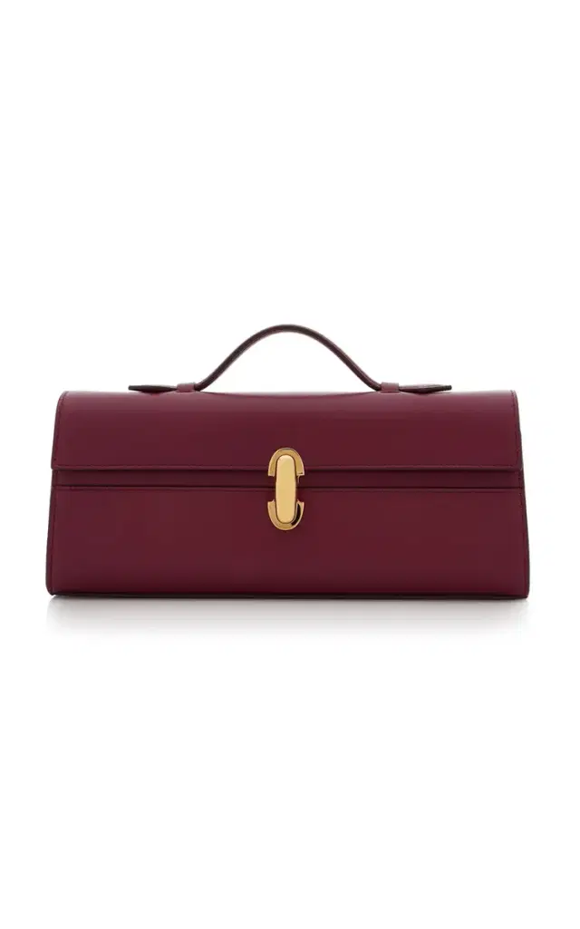 The Slim Symmetry Leather Pochette