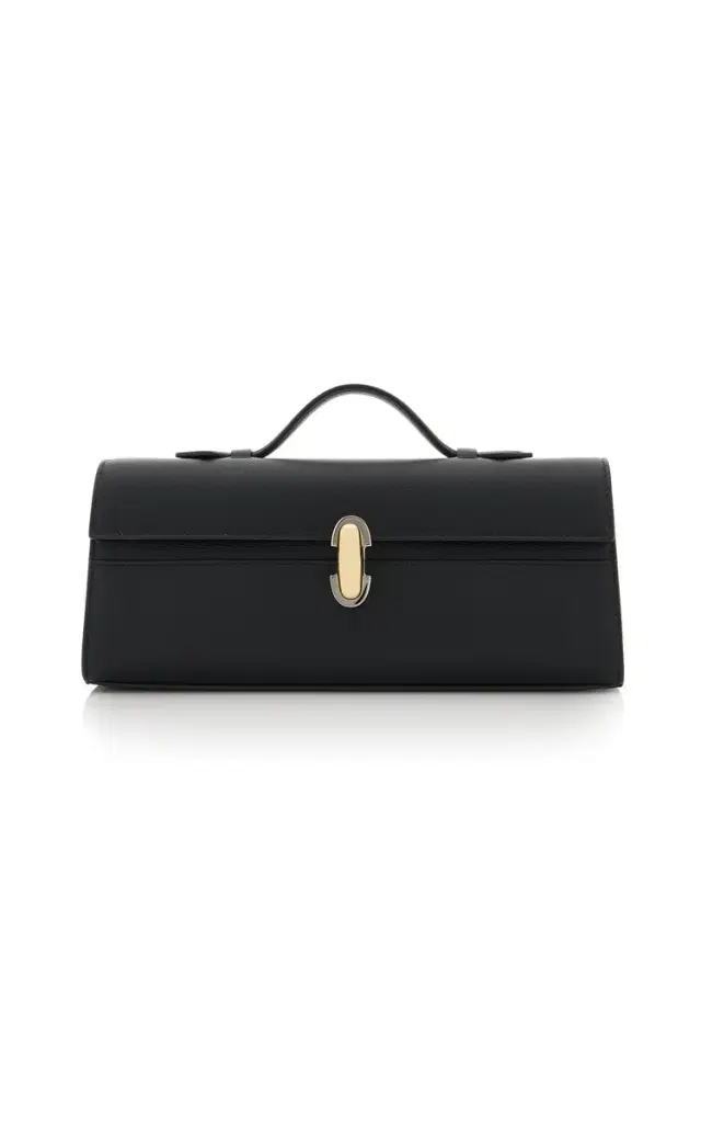 The Slim Symmetry Leather Pochette