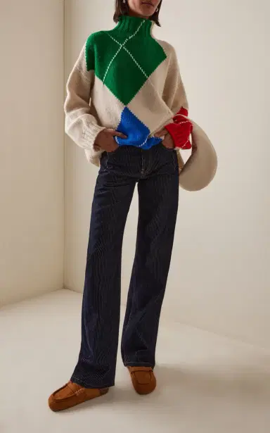 JW Anderson x Pringle of Scotland Oversized Argyle Wool Turtleneck Sweater | Thumbnail 2 JW Anderson x Pringle of Scotland Oversized Argyle Wool Turtleneck Sweater | Thumbnail 2