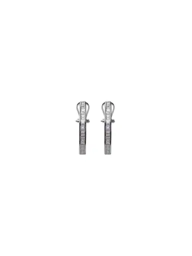 Wish Fine Jewelry 1.00ct Diamond 14K Gold Hoop Earrings | Thumbnail 2