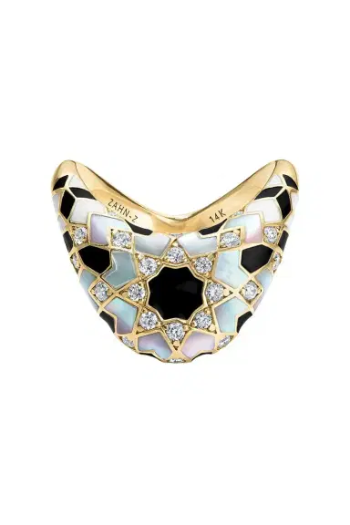 ZAHN-Z Diamond Pearl Big Zaha Secrets Revealed Ring | Thumbnail 1