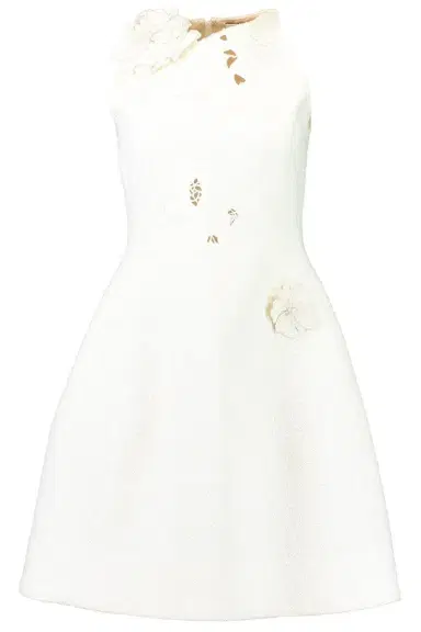 Oscar de la Renta Floral Tweed Cocktail Dress | Thumbnail 1