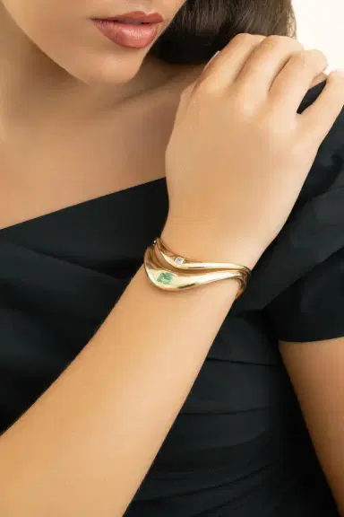 ZAHN-Z Paraiba Big Zaha Bangle Bracelet | Thumbnail 3