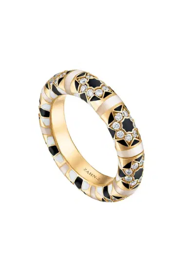 ZAHN-Z Pearl Diamond Sadaf Ring | Thumbnail 1