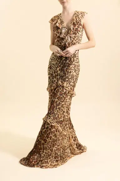 Saloni Rita Long Dress | Thumbnail 2