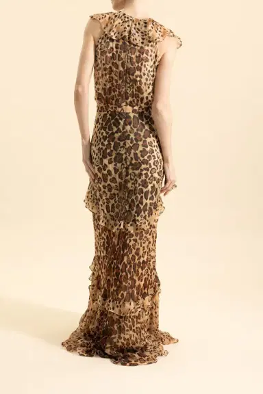 Saloni Rita Long Dress | Thumbnail 3