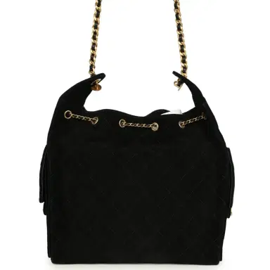 Chanel Chanel Medium 25 Hobo Bag Black Suede Antique Gold Hardware | Thumbnail 5 Chanel Chanel Medium 25 Hobo Bag Black Suede Antique Gold Hardware | Thumbnail 5