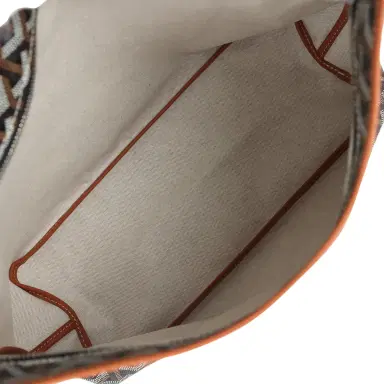 goyard Goyard Goyardine Black and Brown Boheme PM Hobo Bag Palladium Hardware | Thumbnail 9
