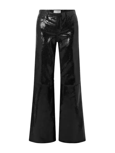 Frame Rodeo Croc-effect Leather Flared Pants | Thumbnail 1 Frame Rodeo Croc-effect Leather Flared Pants | Thumbnail 1