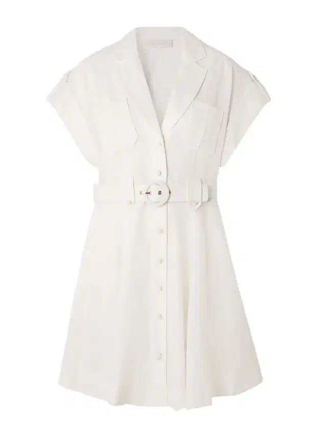 Awaken Belted Linen Mini Shirt Dress
