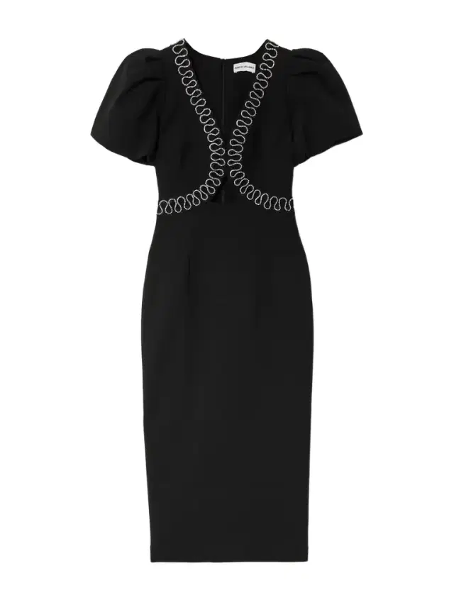 Nyx Crystal-embellished Cutout Crepe Midi Dress